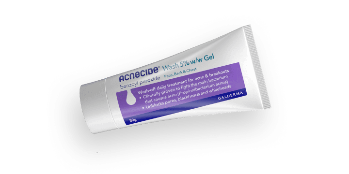 Benzoyl Peroxide gel (generic Acnecide)